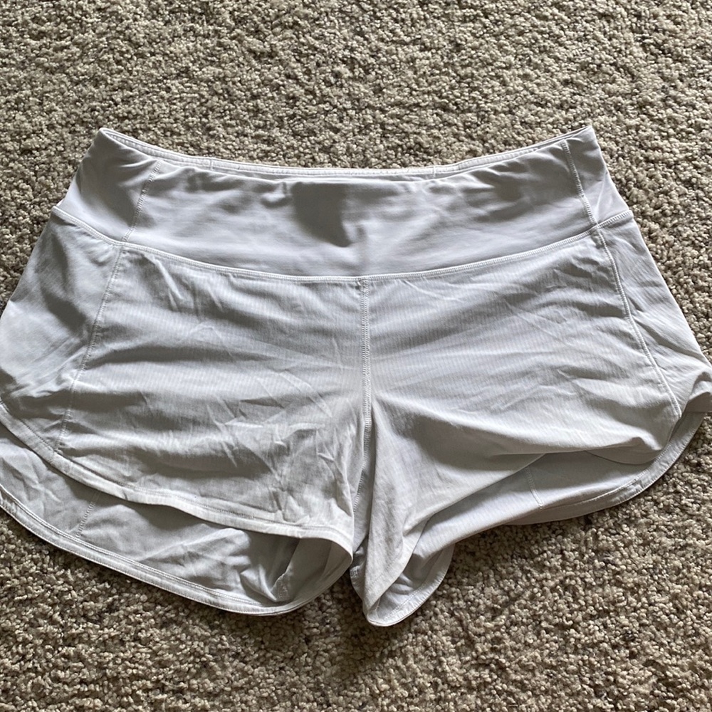 Lulu lemon size 10 white shorts